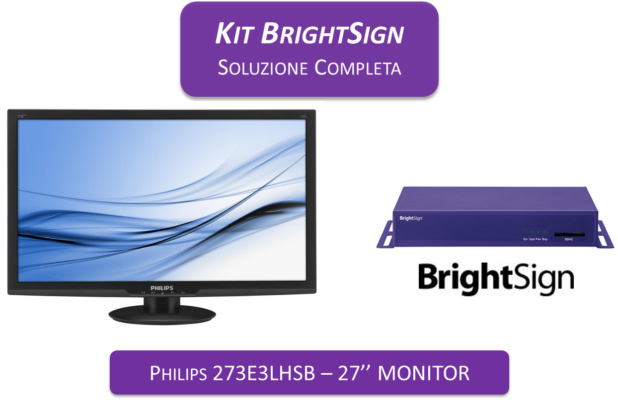 Display Plus BrightSign HD1010 - Philips 27"